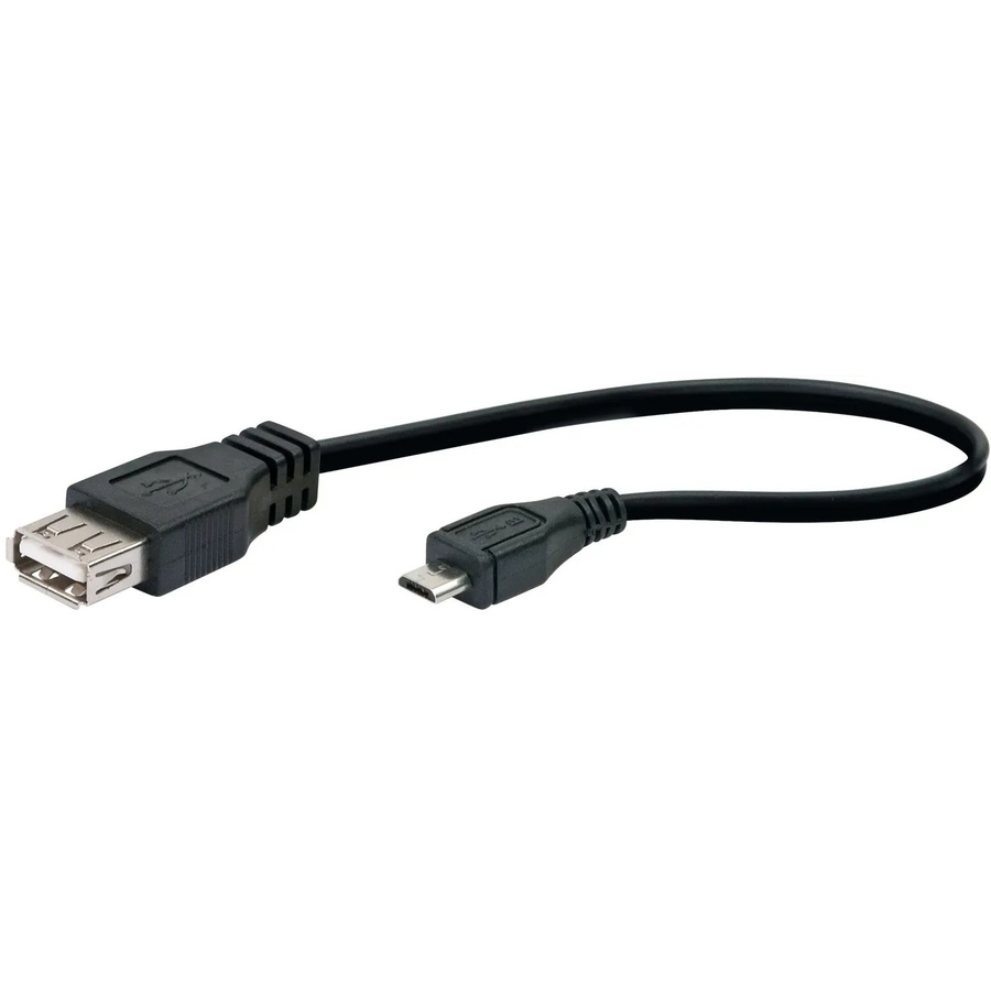 Schwaiger USB 2.0 Adapterkabel USB-A auf USB-A in Schwarz, Länge: 10 cm - Bild 2
