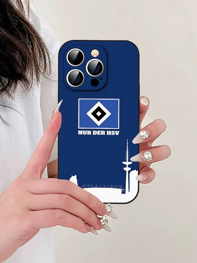 I-Hamburger-R SV Handyhülle aus weichem TPU für iPhone 11 bis iPhone 17 Pro Max Plus in Blau - Bild 7