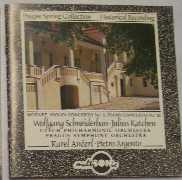 Mozart Violinkonzert 5 mit Klavier CD von Multisonic Klassik 1991 Schwarz - Bild 1