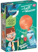 Clementoni Experimentierkasten Luft und Wasser für Physik und Naturwissenschaften ab 8 Jahren