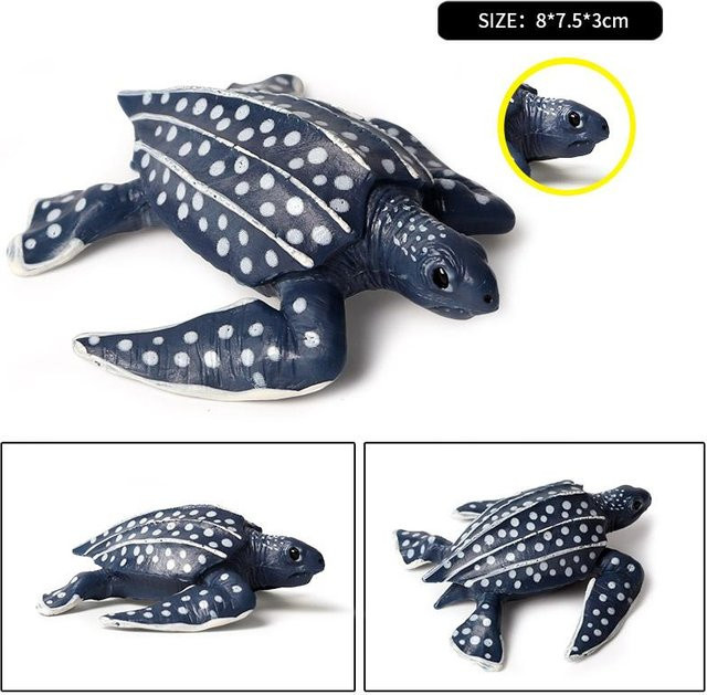 Oenux Meerestiere Lederschildkröte, Modellfiguren, ab 3 Jahre - Bild 1