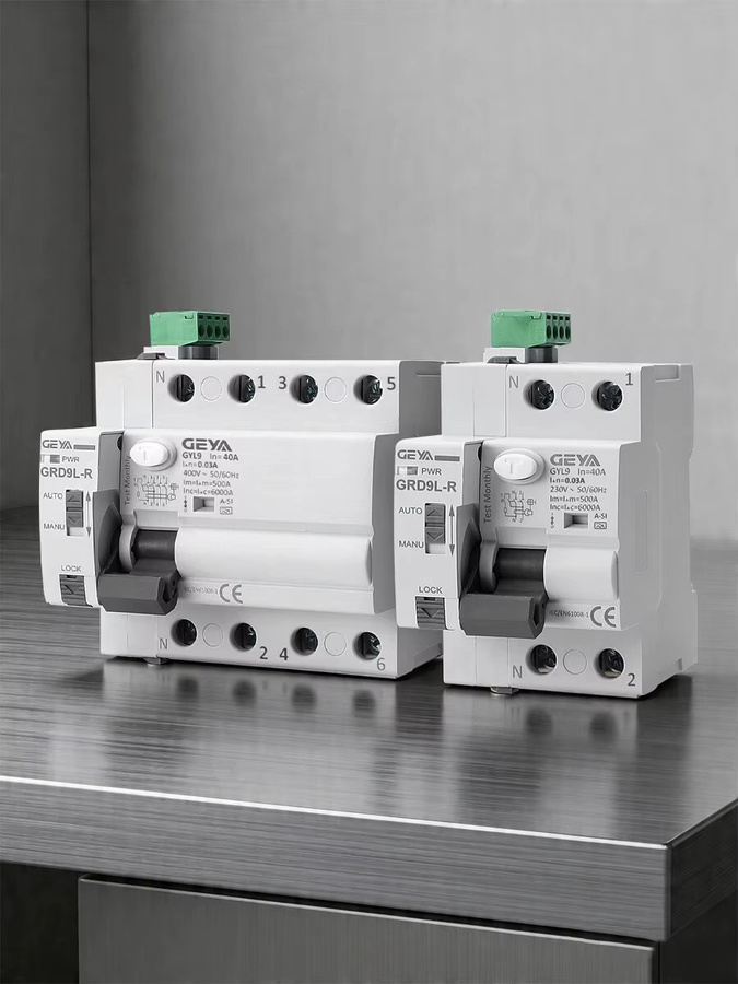 GEYA GRD9L RCD Fehlerstromschutzschalter A-SI RCCB 2P 40A 0,03A 30mA weiß - Bild 3
