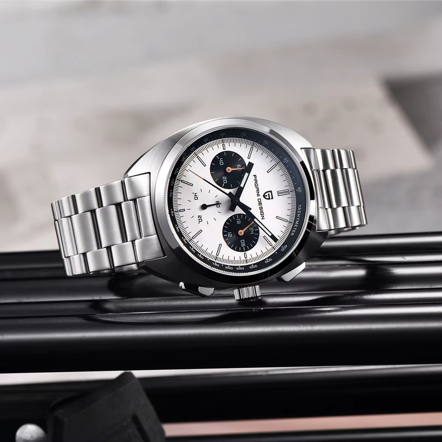 PAGANI DESIGN Chronograph, Quarz, Edelstahl, Saphirglas, Herren - Bild 3