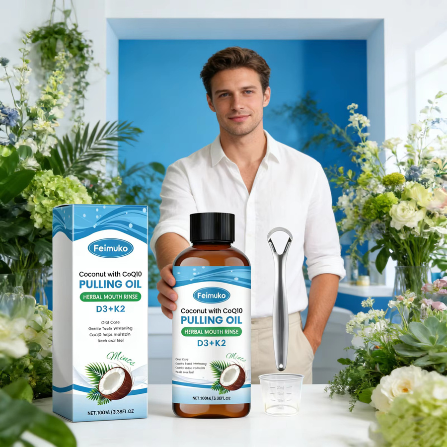 Feimuko Kokosöl-Mundspülungs-Set, Unisex - Bild 3