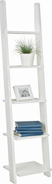 Mömax Leiterregal in Weiß mit 5 Fächern, H x B x T: 176,0 x 34,2 x 10,0 cm - Bild 1