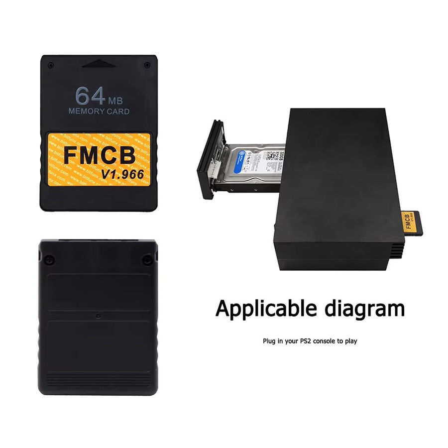 McBoot Speicherkarte für Sony PlayStation 2 FMCB Memory Card in Schwarz - Bild 3