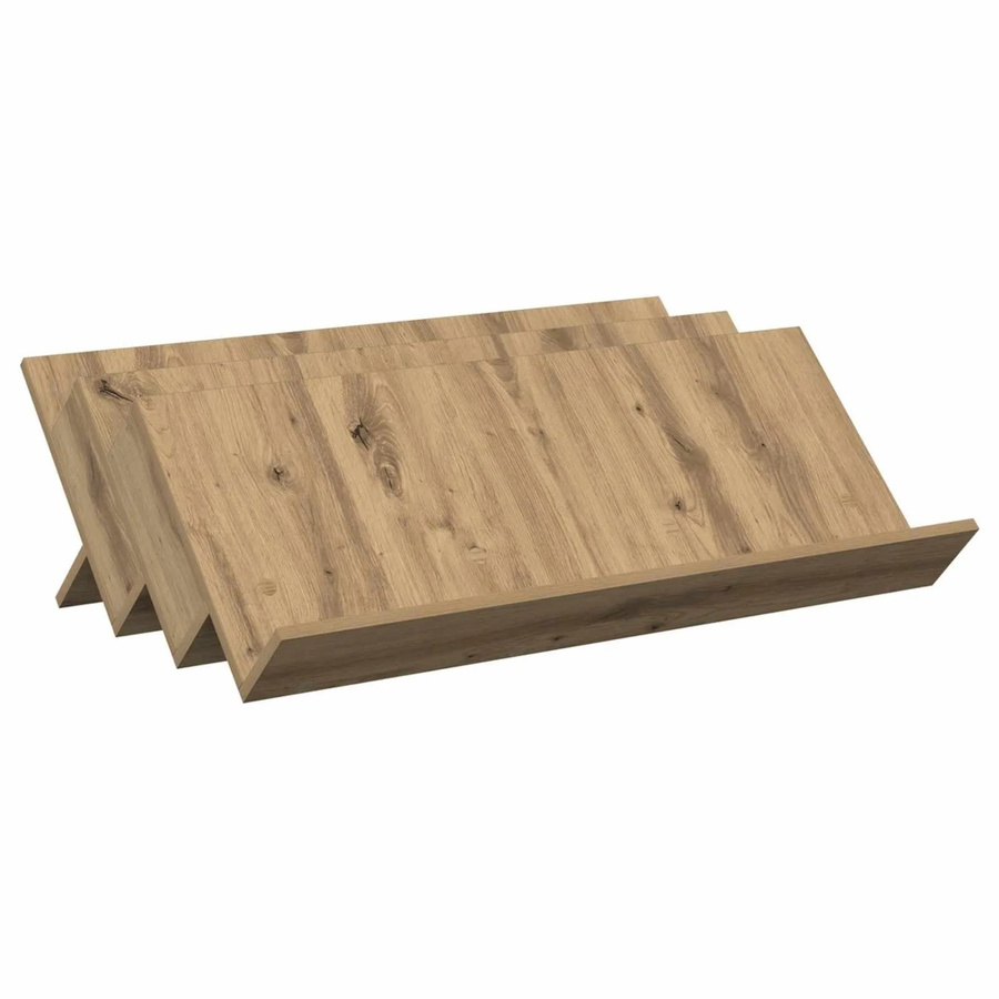 vidaXL Magazinregal Artisan-Eiche in Braun, B/T/H: 90 x 53 x 28,5 cm - Bild 2
