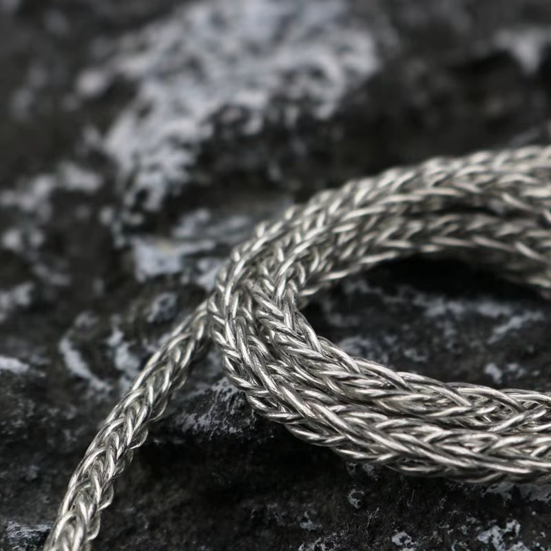 IvipQ-520 8Core Graphene und Single Crystal Copper Kopfhörer-Upgrade-Kabel in Silber mit 3,5 mm Jack, 4,4 mm und 0,78 2PIN für Bravery T3 PLUS ZERO Winter - Bild 2