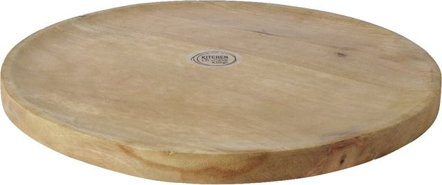 Kuechenprofi Holzplatte rund braun B/T/H: 38,0 x 38,0 x 2,0 cm - Bild 1