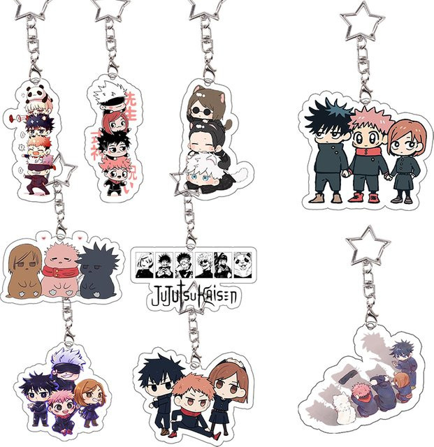 Bandai Jujutsu Kaisen Acryl-Schlüsselanhänger-Set, Bunt / Mehrfarbig - Bild 1