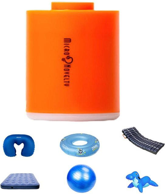 TOMTOP JMS Tragbare Mini Luftpumpe USB wiederaufladbar und wasserdicht in Orange - Bild 1