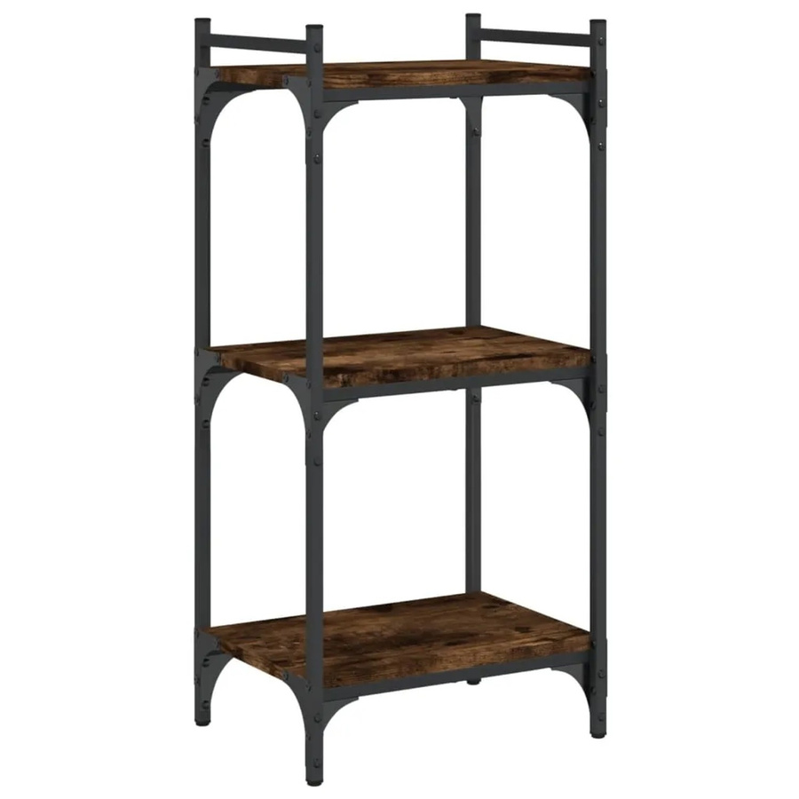 vidaXL Bücherregal im Industrial Design mit 3 Böden in Braun, B/T/H: 40 x 30 x 86 cm - Bild 2