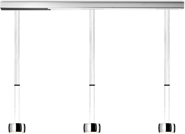 Oligo Grace 3-flammige LED-Pendelleuchte in Chrom mit Tunable White und Höhenverstellbarkeit - Bild 1