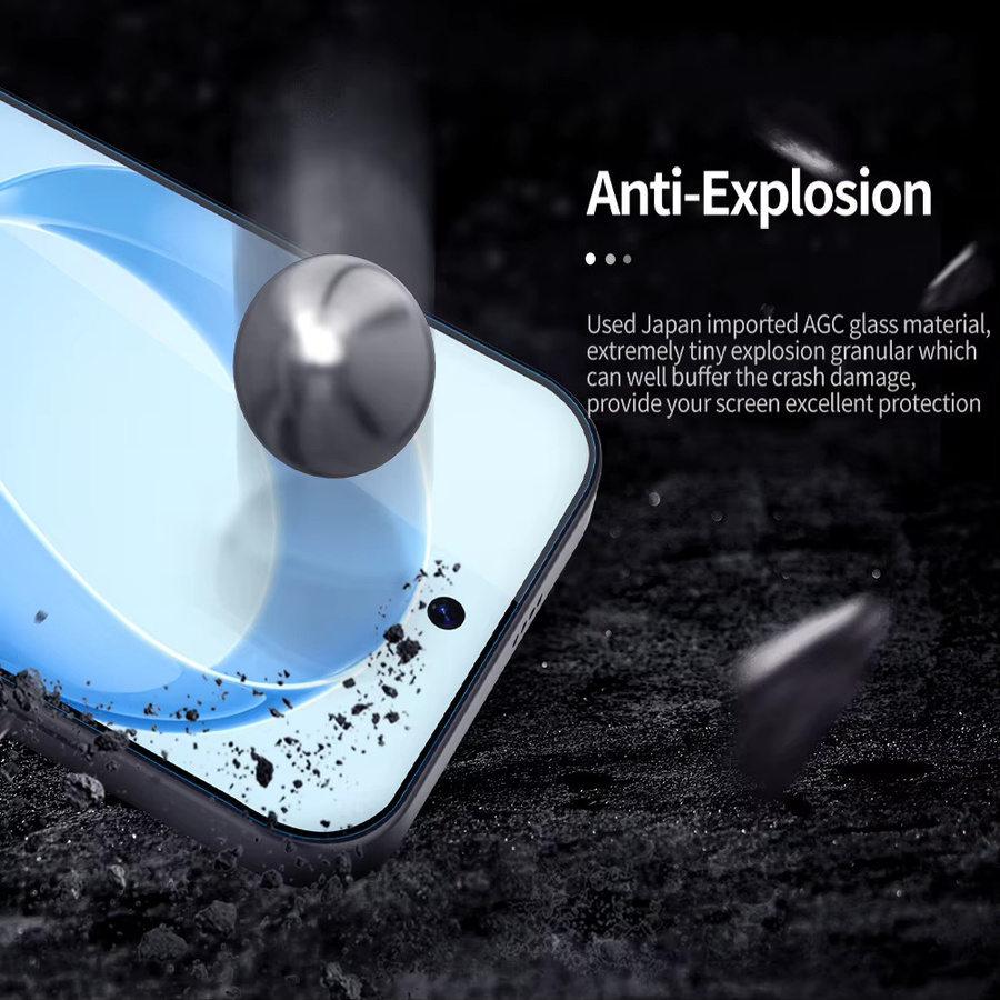 Nillkin Displayschutz aus gehärtetem Glas für Xiaomi Poco F8 Pro und F8 Ultra, transparent, 2.5D Anti-Explosion, 9H Härte, 0,2 mm superdünn - Bild 3