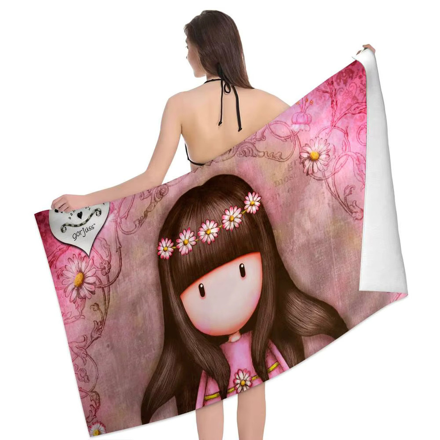 Santoro Gorjuss Mikrofaser-Strandtuch in Pink, schnelltrocknendes Sandfreies Handtuch für Strand, Pool und Yoga - Bild 6