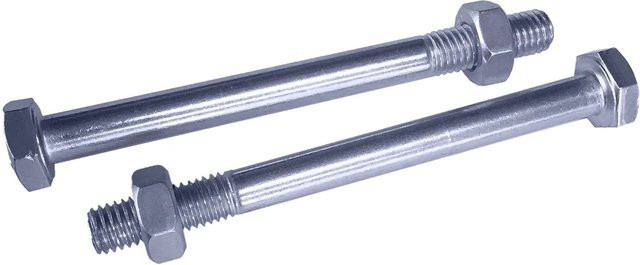 T & J Durchgangsschraube mit Mutter aus verzinktem Stahl in Silber, Durchmesser: 10 mm, Länge: 90 mm - Bild 1