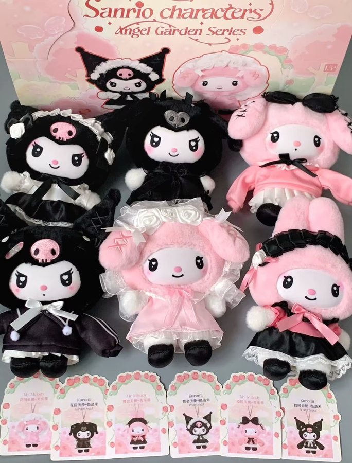Toptoy Sanrio Charaktere Engel-Garten-Serie, Vinyl Blind Box, Kuromi Melody, Vinyl-Gesichtspuppe, Mystery Box - Bild 1