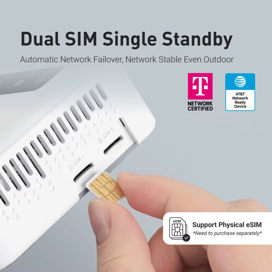 GL.iNet Spitz Plus GL-X2000 4G LTE CAT 12 OpenWrt WLAN 6 Router mit Dual-SIM und Dual-Band in Weiß - Bild 2