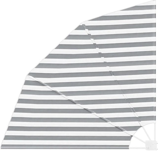vidaXL Balkon Sichtschutz aus Polyester in Anthrazit und Weiß, B/H: 140 x 140 cm - Bild 1