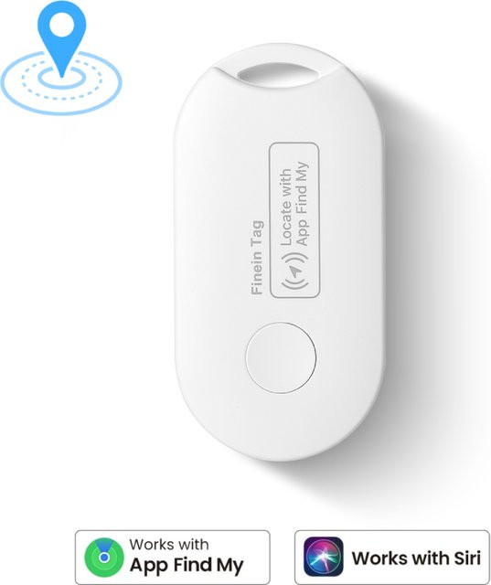 SZKOSTON Global GPS Locator Mini Smart Tag in Weiß – Anti-Lost Tracker kompatibel mit der iPhone Find My App für Schlüssel, Geldbörsen und Auto - Bild 1