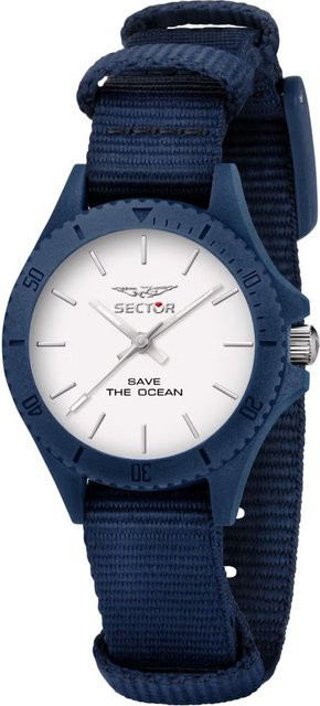 Sector Damenuhr, Quarz, Kunststoff, 32 mm, Textil/NATO, Weiß, 5 ATM - Bild 1
