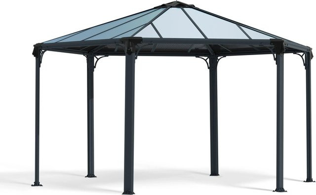 Canopia Monaco Gartenpavillon Anthrazit mit Polycarbonat-Dach und Aluminiumgestell B: 4,5 m, T: 3,9 m - Bild 1