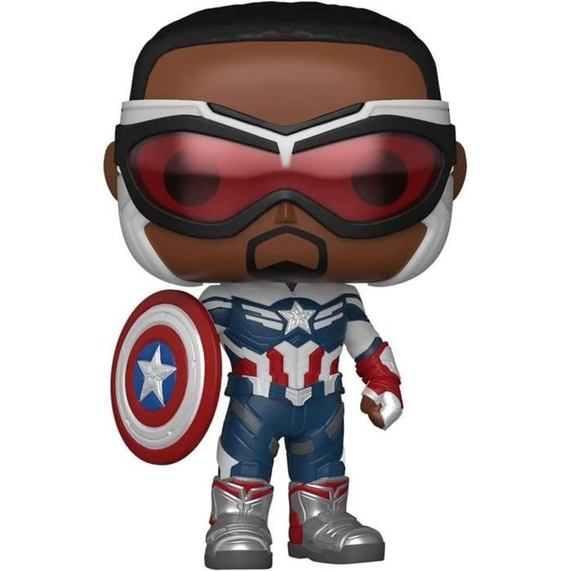 Funko Pop! Captain America aus The Falcon and the Winter Soldier als dekorative Figur in Blau und Mehrfarbig - Bild 2
