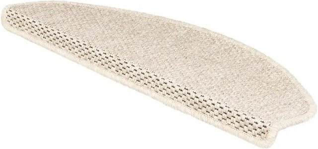 KARAT Stufenmatte Kalkutta Sisaloptik in Creme, halbrund, B/T: 65 x 23,5 cm - Bild 1