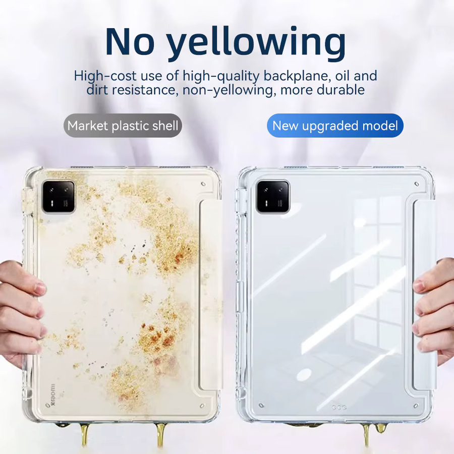 Transparente Schutzhülle für Xiaomi Pad 6, Mi Pad 5, Mi Pad 6 Pro und Mi Pad 7 Pro mit Aufwach- und Schlaffunktion - Bild 2
