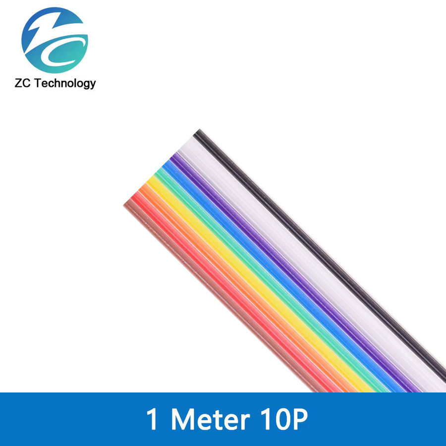 Multicolor Flachbandkabel Dupont Draht mit 1,27mm Pitch für FC Dupont-Anschluss, Länge: 1 m - Bild 3