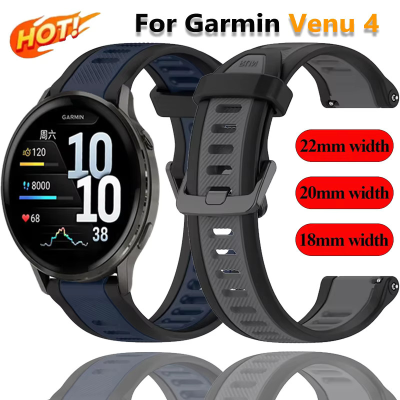 Uhrenarmband Silikon, Schwarz, Unisex - Bild 4