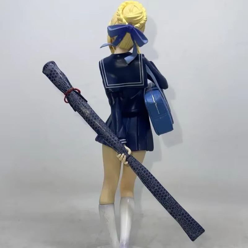Bandai Fate Stay Night Saber Schuluniform Figur Artoria Pendragon, Anime PVC-Statue - Bild 4