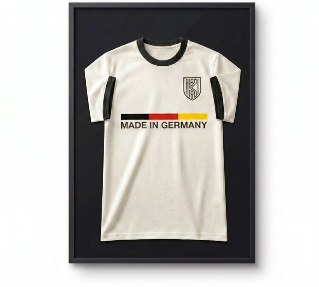 K-Möbel Trikot Rahmen aus Echtholz in Schwarz, Breite: 70 cm, Höhe: 90 cm - Bild 1