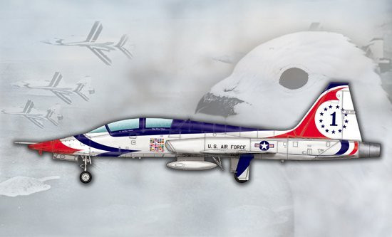 Trumpeter US T-38A Talon-Thunderbird, Modellflugzeug, 1:48 - Bild 1