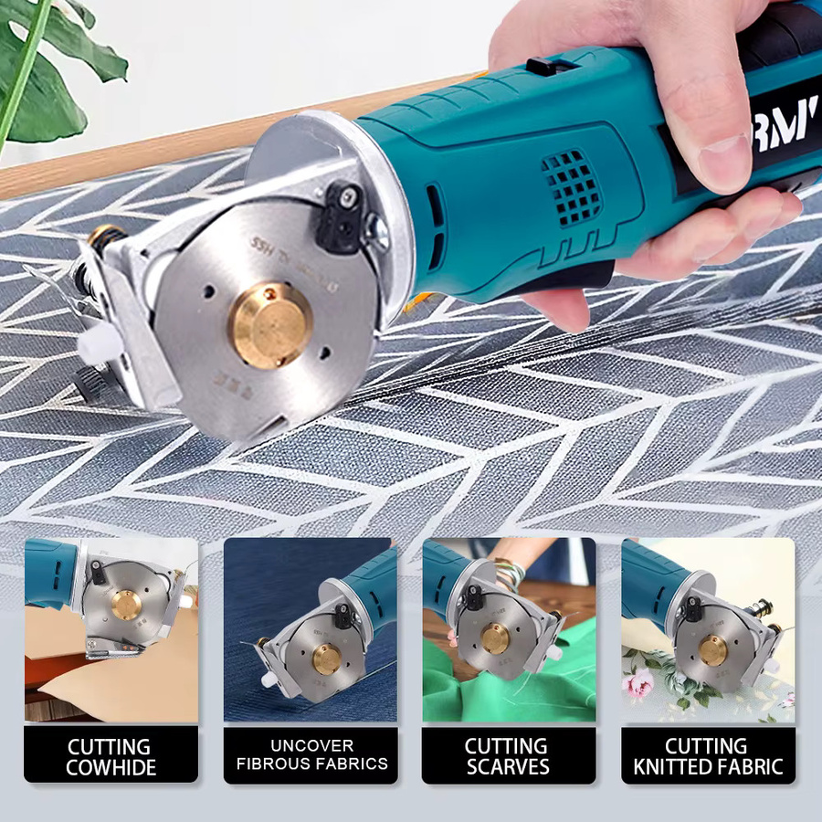 KingHui Akku-Stoffschere für Bosch 12V Akkus, Elektrisches Schneidwerkzeug für Stoff und Leder in Blau - Bild 3