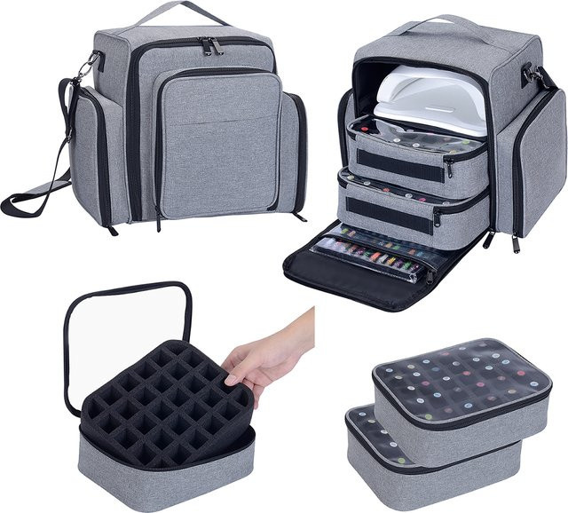 UOZL Nagellack-Organizer, 2 Taschen - Bild 1