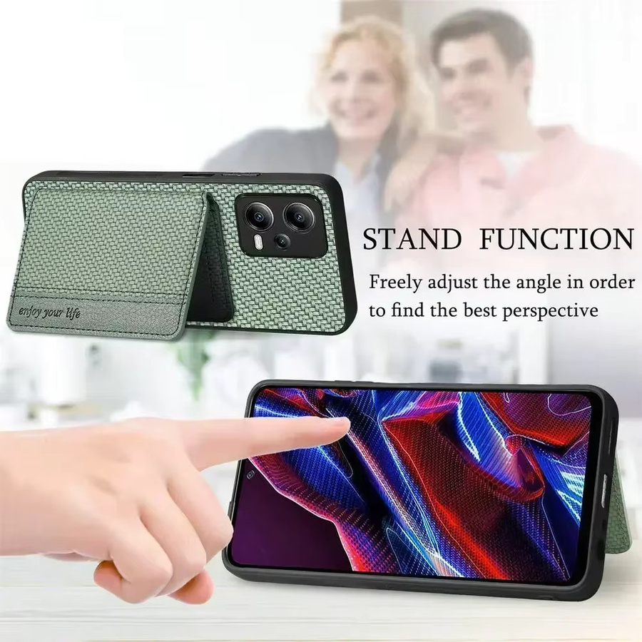 RFID Leder Kartenetui für Motorola Moto Edge 60 Pro 50 Fusion 50 Neo 70 Fusion G86 Power G85 G66J G55 G56 G34 G35 G77 5G in Braun mit NFC-Schutz - Bild 3