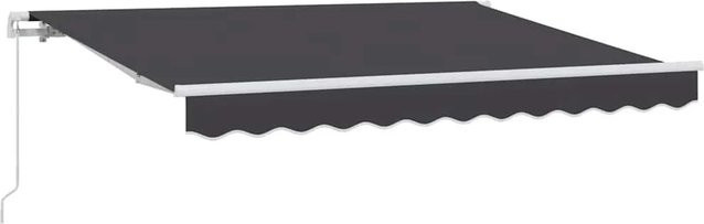 vidaXL Einziehbare Markise Anthrazit aus Aluminium und Polyester B: 300 cm, T: 200 cm - Bild 1