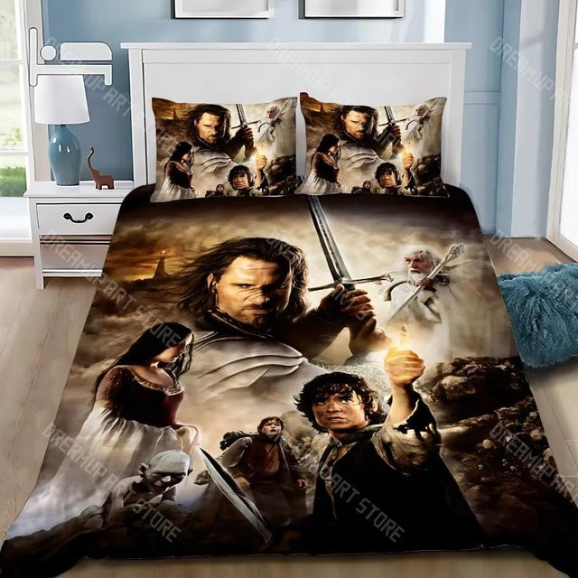 Gu Tao Bettwäsche-Set Der Herr der Ringe, 3-teilig, Mehrfarbig, B/H: 210 x 210 cm - Bild 1