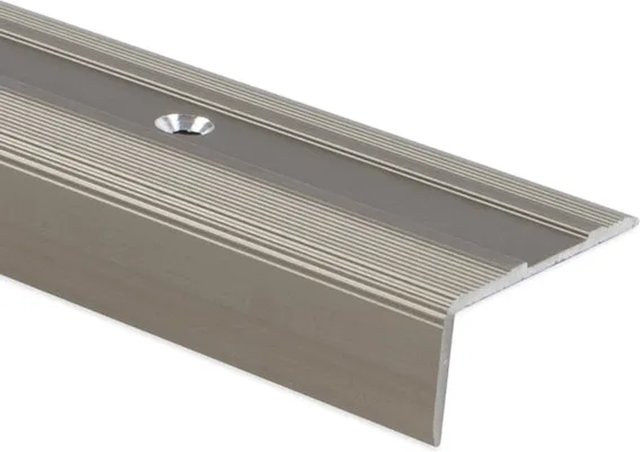 KARAT Selbstklebendes Stufenkantenprofil Glory Form L aus Aluminium in Bronze Hell, B/H/L: 36 x 17 x 1000 mm - Bild 1