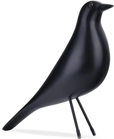 Amazing Box Eames Vogel Figur aus Harz, moderne minimalistische Skulptur als dekoratives Ornament in Schwarz