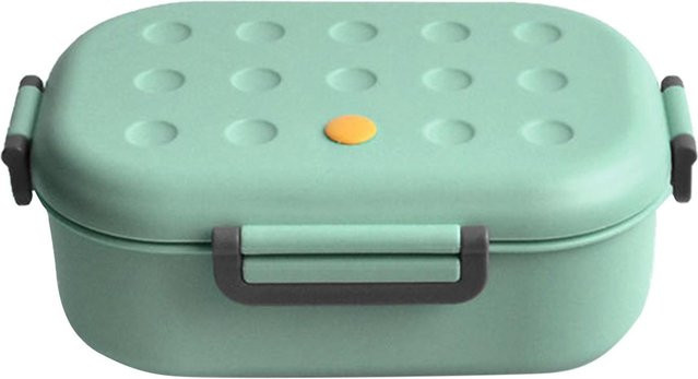 Sagit Lunchbox aus Silikon mit Fachtrennung und Entlüftungsstopfen in Grün von Kick Couture - Bild 1