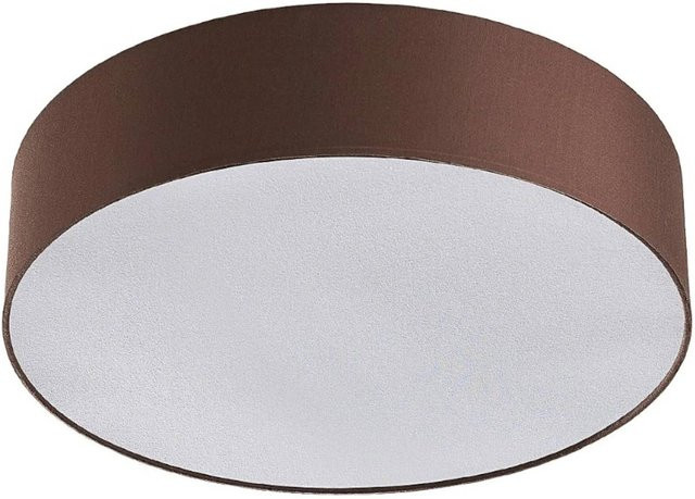 Lindby Deckenlampe Sebatin Modern, 3-flammig, Braun, Textil, E27 - Bild 1