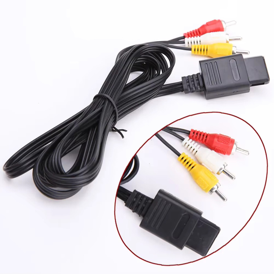 AV Composite Video Kabel 1,8 m für Nintendo 64, Gamecube und SNES - Bild 2
