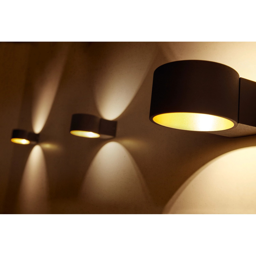 Trio LED-Wandleuchte Lacapo Up-Down in Schwarz-gold - Bild 2