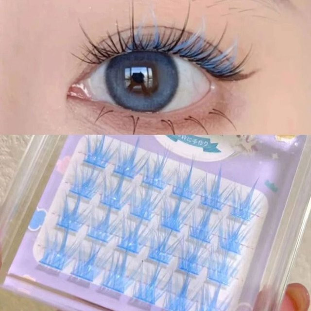 LEKGAVD Wimpern, bunt, natürlich, Unisex - Bild 1