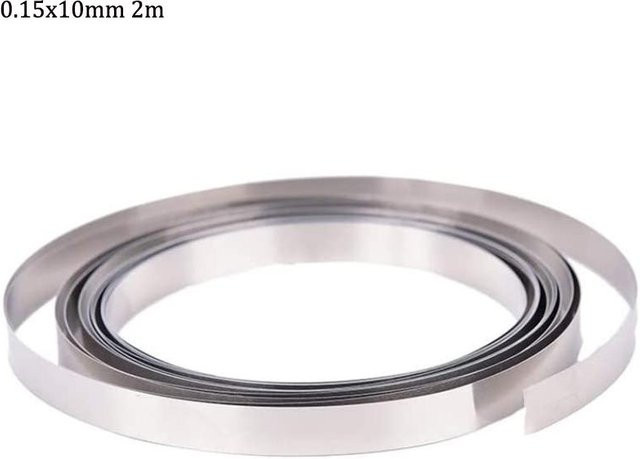 Xiaolang Nickelstreifen für Li 18650 Batterien zum Punktschweißen, Farbe: Silber, Maße: 0,15 x 10 mm - Bild 1