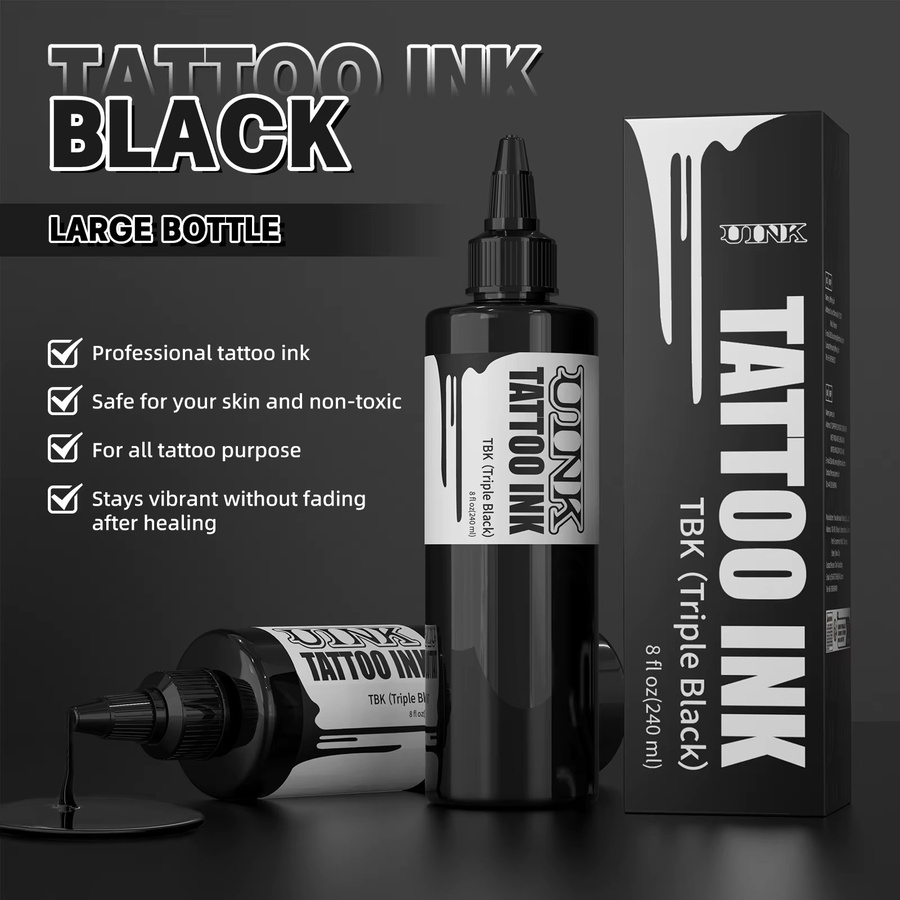 DQFART Tattoo-Tinte Triple Black/Weiß, 240 ml - Bild 2