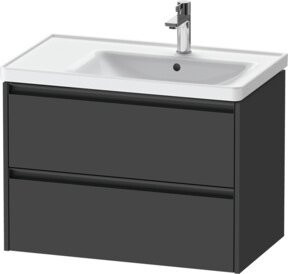 Duravit Waschtischunterschrank Ketho.2 in Grau Matt, B/T/H: 78,4 x 45,5 x 54,9 cm - Bild 1