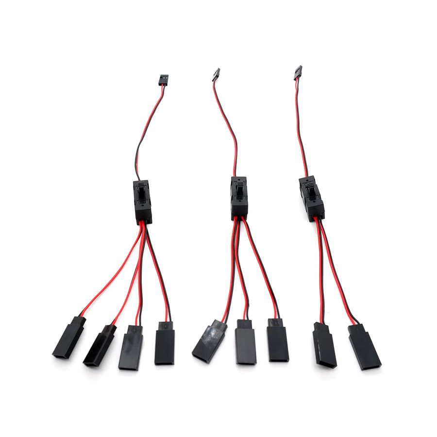 YSIDO RC-Servo-Verlängerungskabel mit Schalter, Zubehör, Schwarz - Bild 2